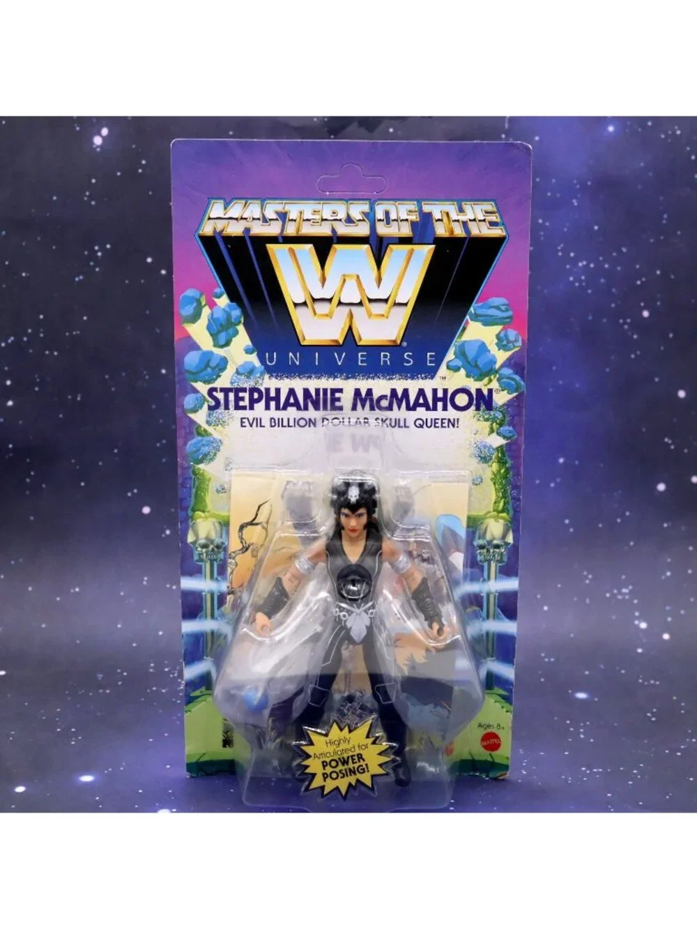WWE Masters Of The Universe Stephanie McMahon Evil Billion Dollar Skull Queen b